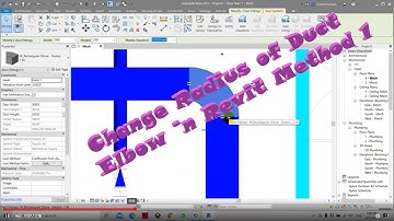 Change Radius of Duct Elbow in Revit Method 1