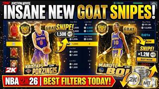 BEST NBA 2k26 Snipe Filters to STACK MT from Super Packs!