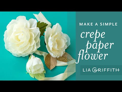 VIDEO: New Crepe Paper Rose Flower Kit - Lia Griffith