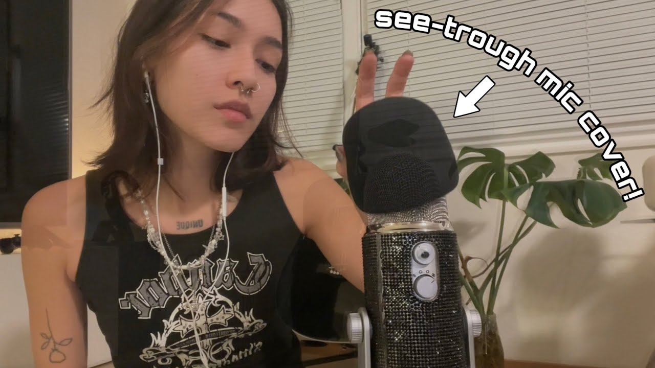 ASMR ☆ GHOSTGIRL GIVING YOU TINGLES (mic triggers, mouth sounds, nails and more)