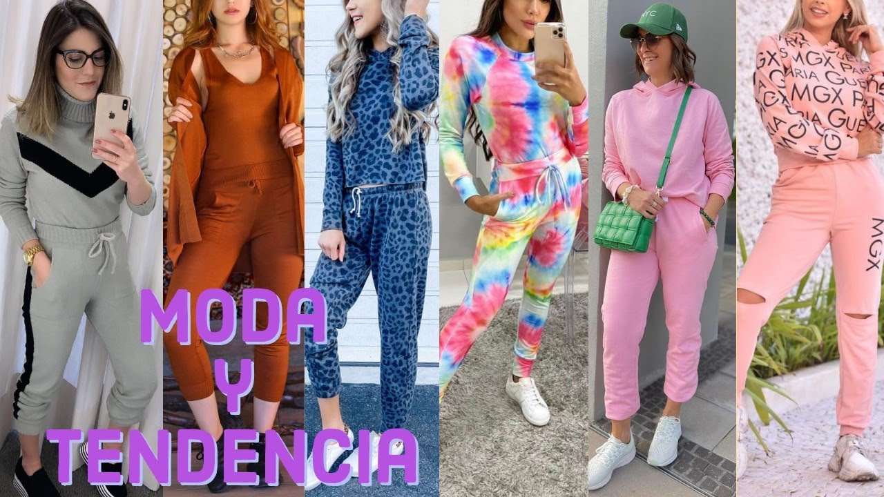 Pants moda para mujer 2022/tendencias otoño invierno 2022/outfis con pants deportiva - YouTube