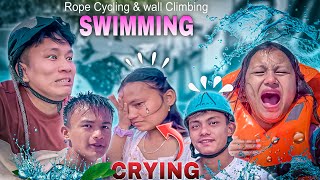 SWIMMING 🏊‍♂️ GARDA DANAI MORIYENA 🥴 | Oh My God Titanic डुब्यो आज हाम्रो 😂 | Sali Royera Hairan