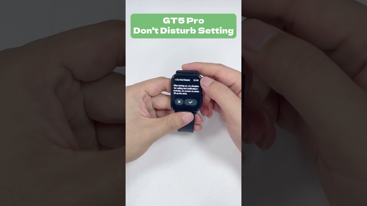 FitVII GT5 Pro Don't Disturb Setting Guide