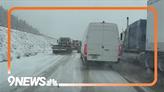 Snow makes for difficult travel in Colorado's mountains