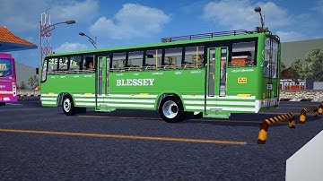 BLESSY Kerala Private Bus Mod In Bus Simulator Indonesia - Bussid Bus Mod - Bussid Car Mod - Bussid