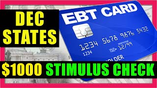 PANDEMIC EBT UPDATE: December SNAP Food Stamps, $1,000 for Low Income, PEBT, WIC Increase & More
