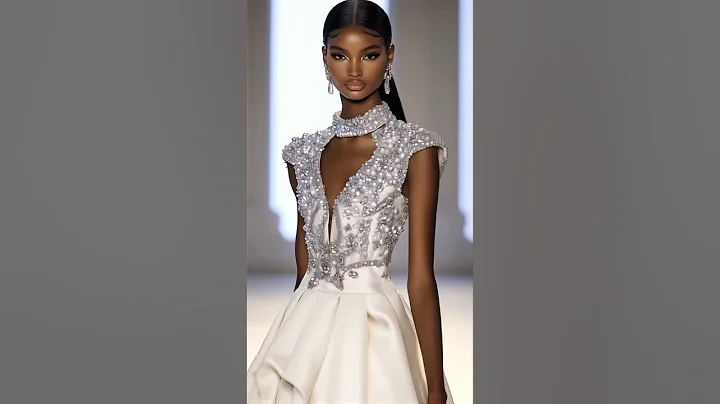 luxury pearls dress #runway #supermodel #catwalk
