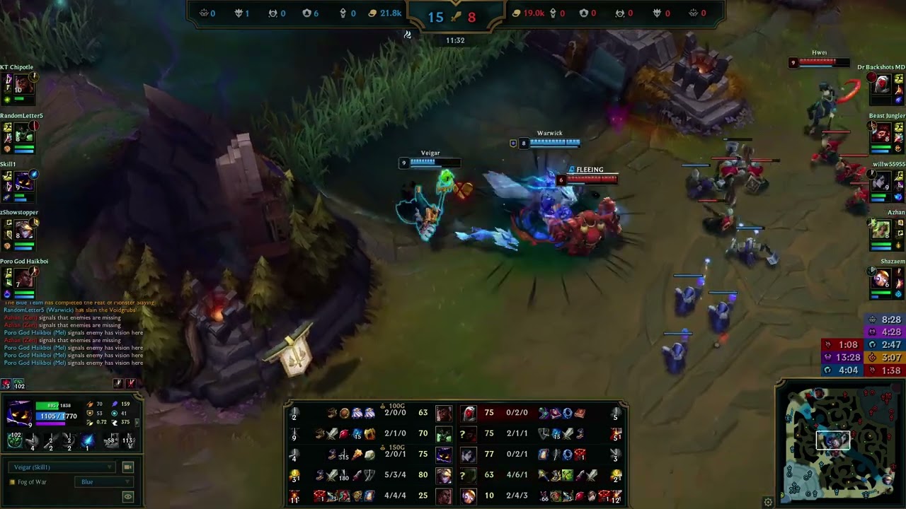 Veigar assist vs Blitzcrank