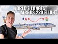EXTREME AIR AUSTRAL TRIP - WORLD&#39;S LONGEST A220 FLIGHT to INDIA!