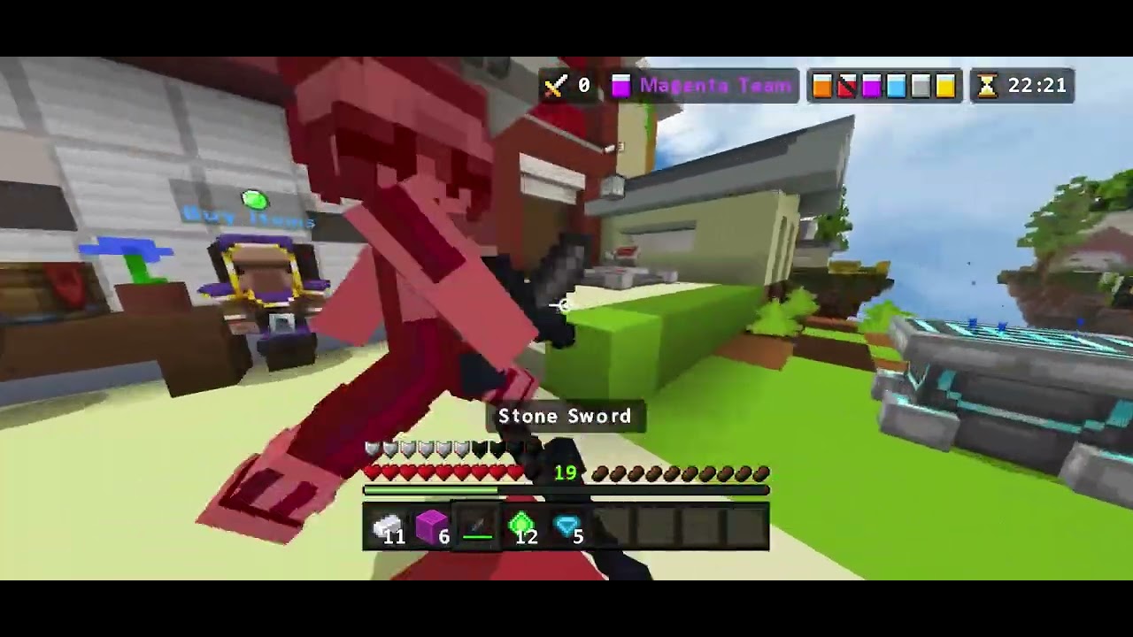 Unedited Minecraft Hive Bedwars Controller Gameplay - YouTube