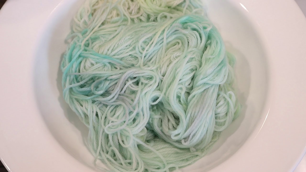 Space Dyeing with Leftover Dyes for a Hand Dyed Pastel Yarn