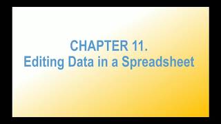 Famous Class 9.Ch11. Editing Data in a Spreadsheet Profile