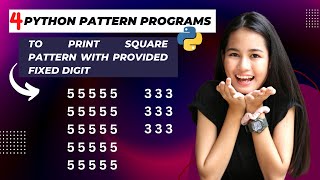 Python Pattern Programs | Day 4 Coding Practice (Number Pattern) 2026