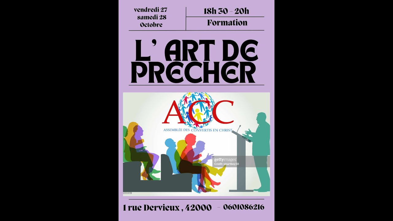 FORMATION : L' ART DE PRECHER - J2  - Samedi 28/10/2023