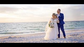Adam & Ashley / Sunset Deck at the Bradenton Beach House Restaurant Wedding