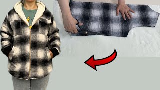 ✅💥 sewing jacket is Easier than you think !Sewing winter jacket! No YouTuber has taught this method.