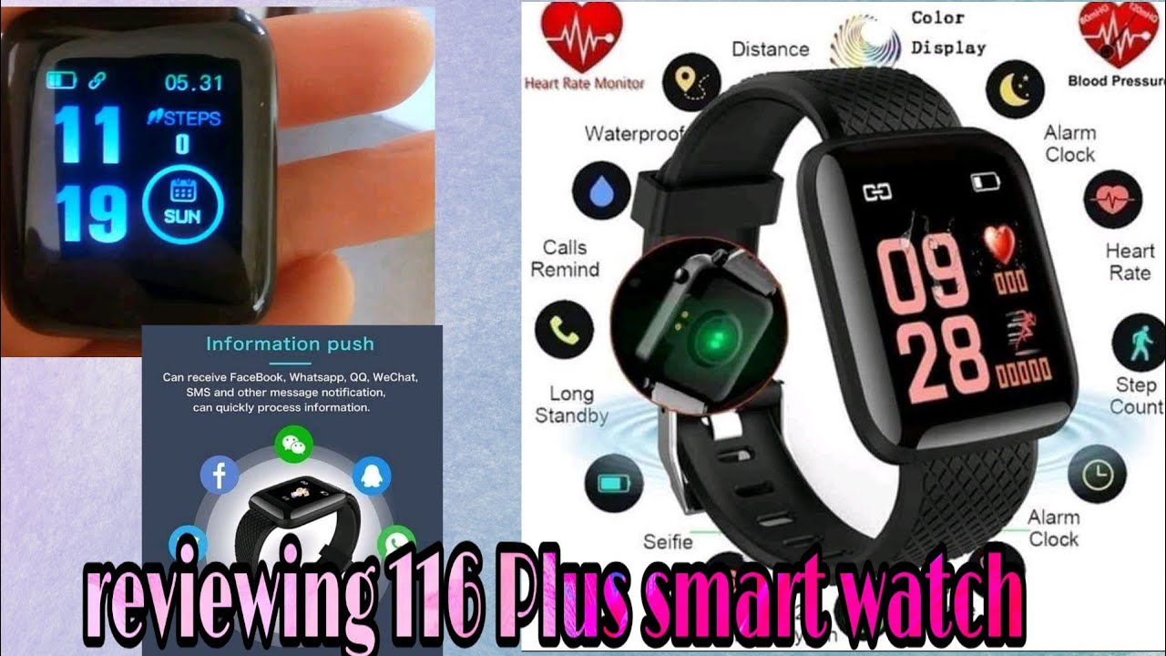 Reviewing 116 plus smart watch - YouTube