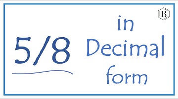 5/8 as a Decimal