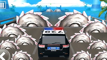DEADLY RACE #24 POLICE Car in Bumps Challenge 3d Gameplay Android IOS