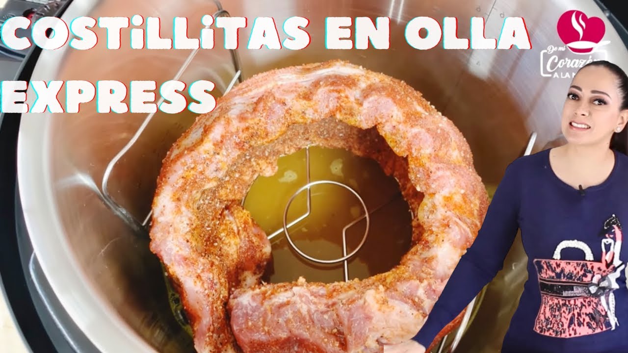 🍖Cómo hacer Costillas de Cerdo (SIN HORNO) | Instant Pot Recetas Fáciles en FREIDORA de AIRE