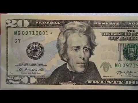 October 2017: New notes to share $20 star notes - YouTube