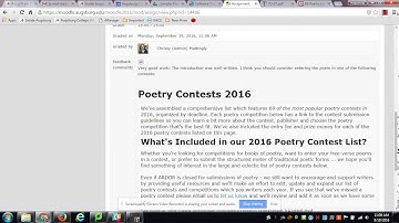 Viewing Instructor Comments on Submitted Work in Moodle