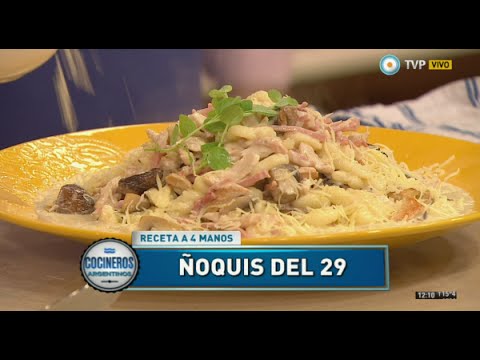 Ñoquis de papa con salsa parissienne - YouTube