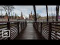 Walking in the Rain, Snow, Hail, Zaryadye Park, Moscow, 4k