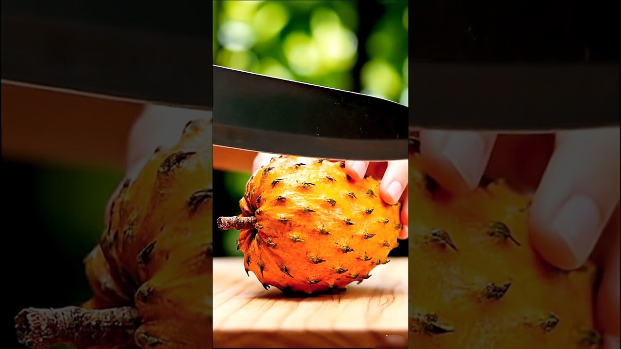 ASMR Cutting The Soursop In Slow Motion 