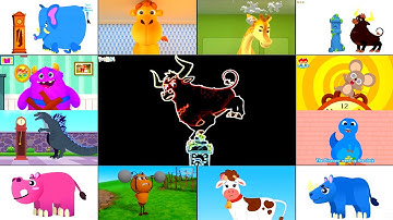 HICKORY DICKORY DOCK || 12 IN 1 CLOCK CRASHER || NEON OUTLINE + GRID PATTERN EFFECT || FX TUTORIAL