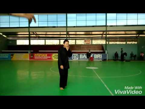Pencak silat materi tendangan 5c Upgris - YouTube