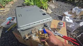 Installing an outdoor Noritz tankless water heater