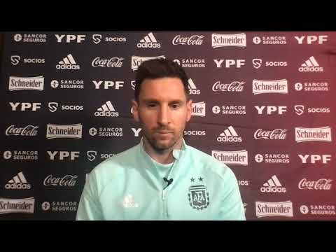 #SelecciónMayor Conferencia de prensa de L. Messi. Argentina VS Chile. Fecha 1. Copa América 2021.