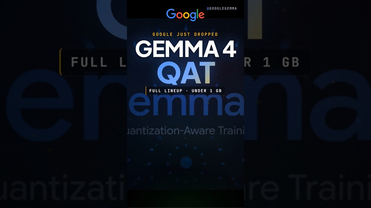 Run LLMs Locally with Gemma 4 QAT #Gemma4QAT #LLM #OnDeviceAI
