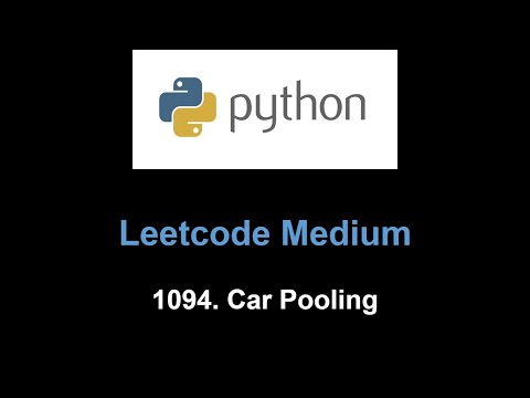 Leetcode 1094. Car Pooling (difference array)