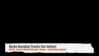***AC/DC Back in Black (with vocals) Guitar Backing Track*** chords