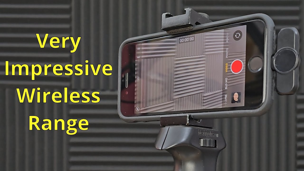 This iPhone wireless microphone has a very impressive range and it's