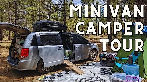 Minivan Camper Conversion NO-BUILD VAN TOUR 2024 Update | Dodge Grand Caravan