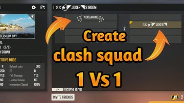 ✔💯🔥How To Create Free Fire Clash Squad 1Vs1 | Clash Squad Create 1vs1 Match Tricks Tamil