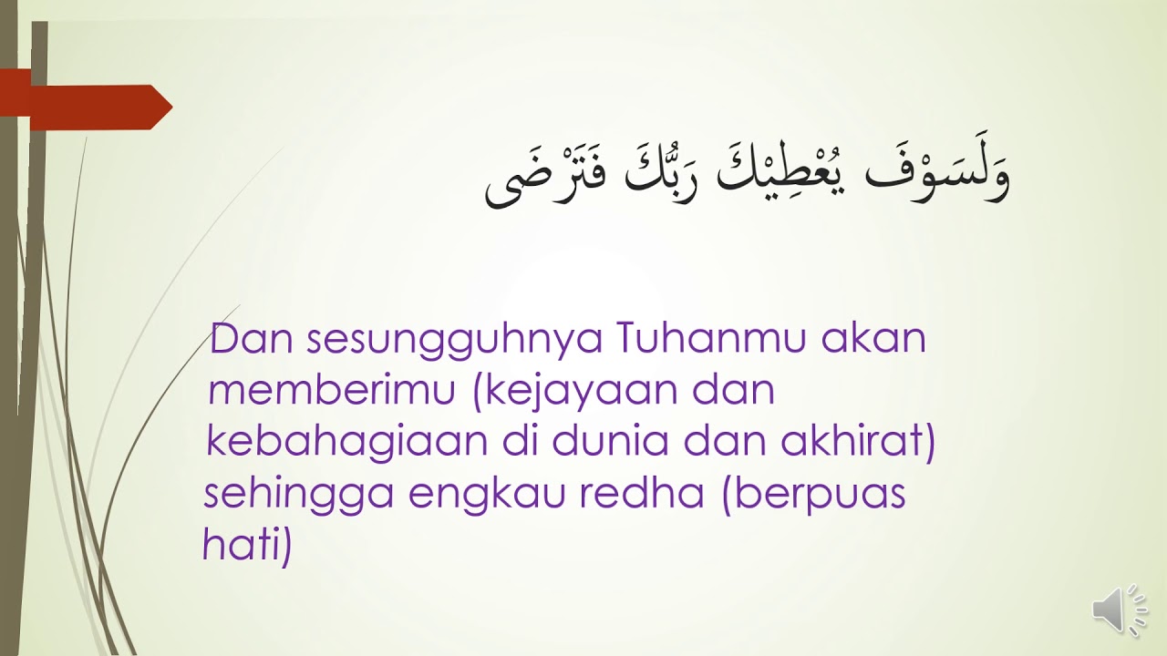 Kefahaman Surah Ad Dhuha Pend Islam Tahun 6 Youtube