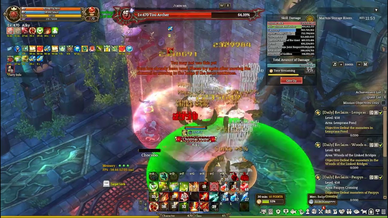 Tree Of Savior WeeklyBoss 123 - druid vs tini