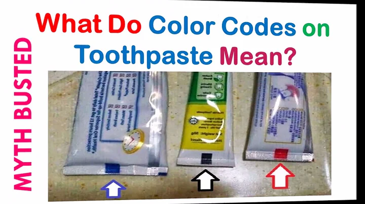 What Do Color Codes on Toothpaste Mean | Myth Busted