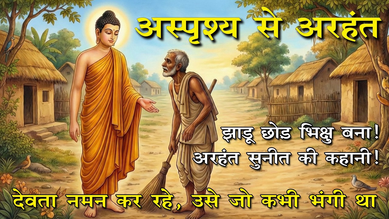 भंगी से अरहंत कैसे बने संत सुनीत? | बुद्ध की करुणा की अद्भुत कथा ! #संप्रज्ञान #buddha #dhamma