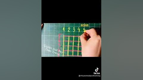 Tiền tiểu học - Xác định ô li, đường kẻ