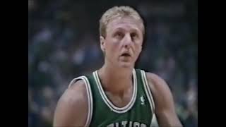 NBA: 1987-88 reg. season - Celtics vs Bullets (2OT, Bird 47pts+8rebs+7assts, M. Malone 32pts+13rebs)