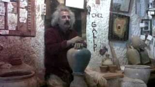 Master Galip in his ceramic shop
