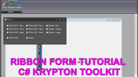 [C#] Ribbon Form Designer with Krypton Toolkit