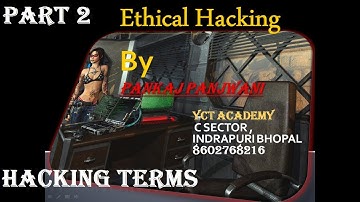 Ethical Hacking in Hindi - Part 2  | Hacking Terminology | By Pankaj Panjwani