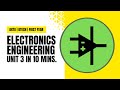 AKTU: : Fundamentals of Electronics Engineering UNIT 3 in 12 Minutes | QuickShot