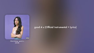 Olivia Rodrigo - good 4 u (Official Instrumental   Lyrics on Screen / Karaoke)